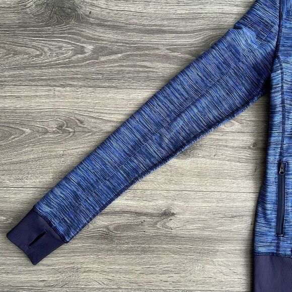 LULULEMON Nice Asana Jacket Size 4 Wee Are From Space Cadet Blue Luon Full Zip - Picture 6 of 11